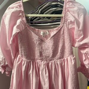 Lizard Thicket light pink mini dress